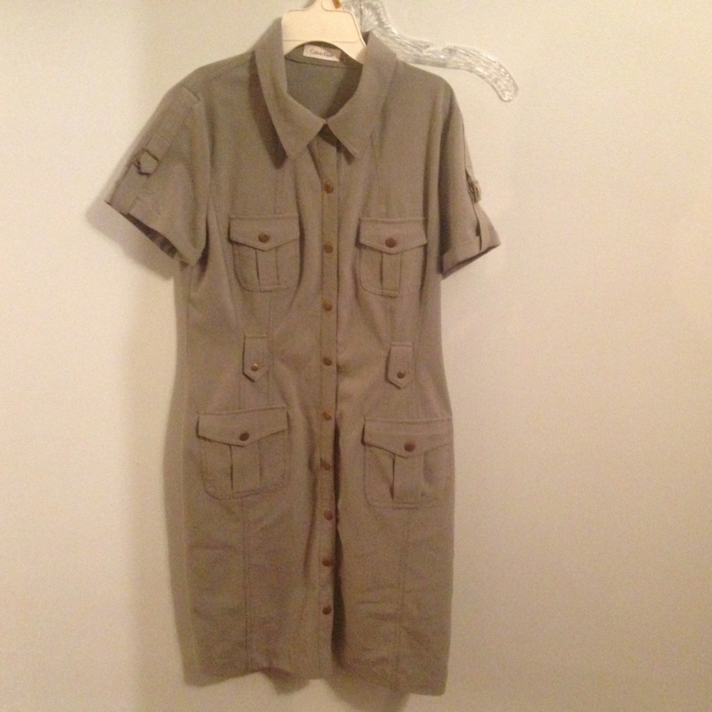 Button Down Blouse Dress